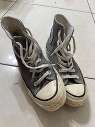 Converse1970灰色高筒帆布鞋