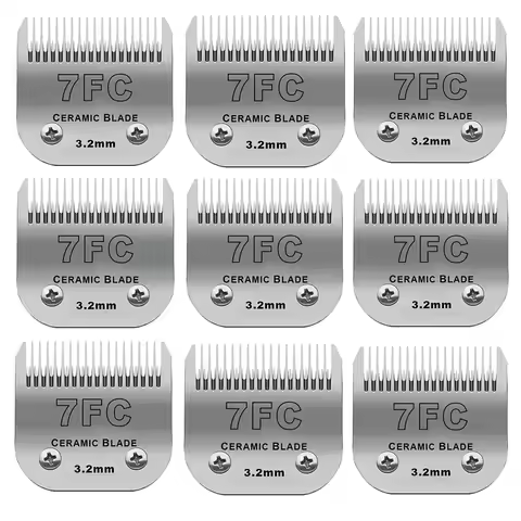 (Size 7FC) Animal Dog Cat Grooming Detachable Ceramic Blade Compatible with Most Andis，Oster A5，Wahl