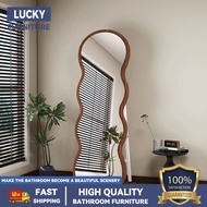 Premium Irregular Mirror Home Floor Mirror Wall-mounted Wavy Full-length Mirror Bedroom Dressing Mir