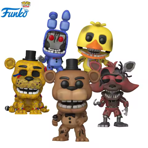 Five Nights At Freddy's Funko Pop Withered Freddy Withered Bonnie Peripheral Figurines Toys for Boys