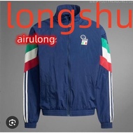 Retro Blue Soccer Jacket for Italy 24 25-&&*