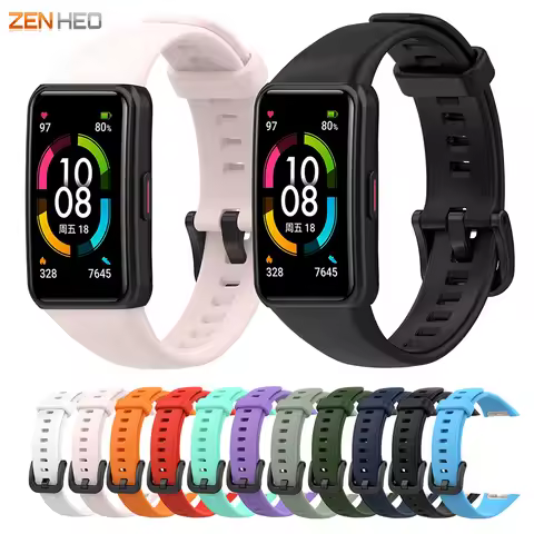 Silicone Strap For Huawei Band 6 Smart Bracelet Wristband For Honor Band 6/Honor Band 7