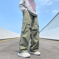 seluar sukan lelaki baggy sweatpants Seluar pakaian lelaki musim luruh gaya baru tentera payung terj