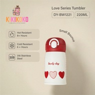 KIKIKOKO Love Series 316 Stainless Steel Tumbler Cold & Hot 220ml Lids Vacuum Insulated With Handle 