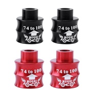 [trdfdv] 1 Pair Bicycle Hub Conversion Seat 74mm to 100mm Extension Axle Hub Adapter - Lightweight &