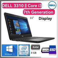 Dell 3310 Laptop Core i3 7th generation Ram -4GB SSD 16GB Business Students Laptop