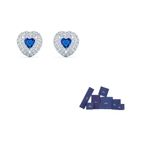 Swarovski ONE Ocean's Heart Stud Earrings Women's 5511685