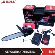 Bull mesin BL 510 Gergaji Rantai Baterai Cordless Chainsaw 10" BL510