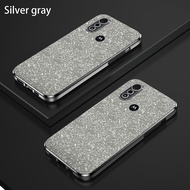 For Motorola Moto E6i 2021 Phone Case Luxury Plating Pink Transparent Shock-resistant Cover Shock-pr