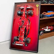 WETCEAOM Display Wallboard Compatible with Lego Technic Ferrari SF-24 Model Car 42207, Wall Display 