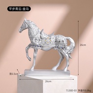 Resin Horse to Success Decoration Creative Golden Dolphin Home Decoration Office Living Room Entranc