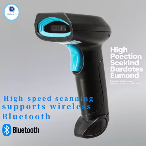 Bluetooth 1D Barcode Reader And S8 QR PDF417 2.4G Wireless Handheld Barcode Scanner USB Support ware