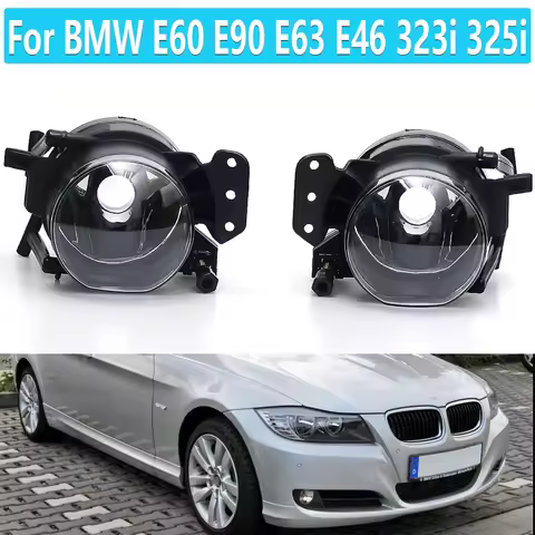 2 PCS Fog lights For BMW E60 E90 E63 E46 323i 325i Headlights Fog Light LED Fog Lamps Halogen Foglig