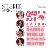 Aespa SPICY Sticker (1Set) Signature TTD KPOP IDOL KOREA PREMIUM UNOFFICIAL WINTER KARINA NINGNING GISELLE!
