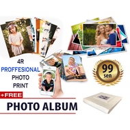 Professional Photo Print Service 4R Waterproof Glossy Photo Paper with Free Photo Album