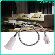 WU B22 to E27 Extended Lamp Holder Adapter 360 Degree Rotatable for LED Light Bulb
