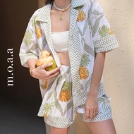 Piña Colada Shirt in Olive | Moaa Collection