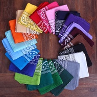 55cm * 55cm Hip Hop Square Scarf Fesyen Klasik Paisley Bandana Headband Scaft Square Dicetak Untuk W