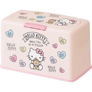 日本進口 - Hello Kitty 口罩箱 收納盒 儲物盒 口罩盒 [輕鬆一鍵！口罩可一一取出] 可存放約50-60個口罩 kitty 凱蒂貓 KT 吉蒂貓 (平行進口)