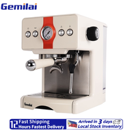 Gemilai CRM3609 Coffee Maker Machine 15Bar Espresso Coffee Perculator Machine Fully Automatic/Manual