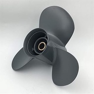 ZUQABI 3 Blades Outboard Boat Propeller Motors Marine Propeller Aluminum Alloy 11 1/4x13 35-60hp 581