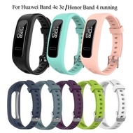 Silicone Strap For Huawei band 4e 3e Honor 4 running Soft Colorful Watch Band WristBand