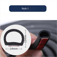 1/3/5/10/20M Car Door Seal Strip Rubber D B Type Z Type P Type Waterproof Trim Sound Insulation Soun