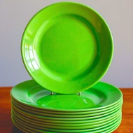 12 PCS 9 INCH MELAMIN PLATES 22CM CONCAUSED DINNER SEMI MELAMINE BUFFET