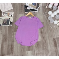 Áo Thun thái Nữ Cotton 100% Trơn Form Rộng 50~70kgMịn MátCo Giãn 4 ChiềuCá TínhBán Chạy [Mã A41]