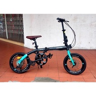 16" Inch Odessy BRON X9 ( Batik)Basikal Lipat Folding Bike Alloy