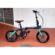 16" Inch Odessy BRON X9 ( Batik)Basikal Lipat Folding Bike Alloy