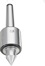 Alloy Steel Silver MT2 0.000197" Lathe Live Center Taper Tool Live Revolving Milling Center Taper Ma