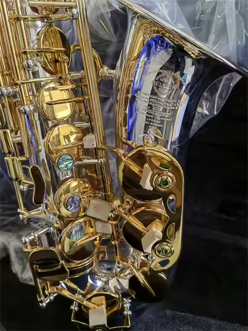 Mark VI Sax Model silver Gold Lacquer E Flat Alto Saxophone Eb with Case Accessories