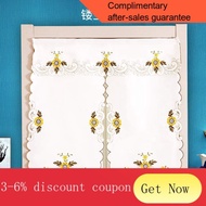 YQ55 One Flower Bedroom Door Curtain Half Curtain Fabric Door Curtain Partition Bathroom Half Door Curtain Fitting Room