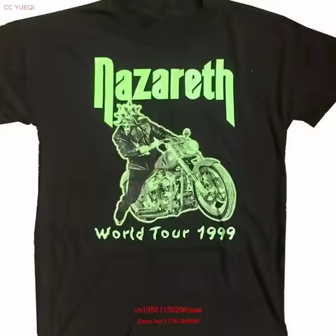 World Tour 1999 Nazareth T Shirt Black S 5XL LE283 vintage Washed Versatile Stylish Soft Breathable