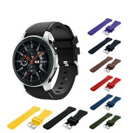 46mm For Samsung Galaxy Watch Gear S3 Frontier Silicone Classic Rubber Strap