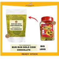 Bun Bun Small Big Gold Dollar Coin Chocolate/ Bun Bun Koin Emas Coklat Bulat CNY/ Homebaker