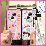 For Meizu Lucky 08 21 Note Cute Pattern Soft TPU Anti-Drop Mobile Phone Case with Wrist Strap & Lany