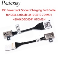 Laptop DC Power Jack Socket Charging Port Cable DELL Latitude 3410 3510 7DM5H 450.0KD0C.0041 07DM5H