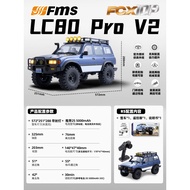 FMS Climbing Car Toyota LC80proV2 FCX10 Simulation 1: 10 572mm Remote Control Off-Road Vehicle Model