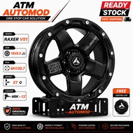 SPORT RIM RAXER V51 18X9.5JJ 6X139.7 ET0 MBK+CZ - READY STOCK