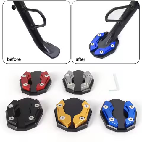 5 Colors Motorcycle Accessories Stand Enlarge Plate Support Side Kickstand Extension For YAMAHA N-MA
