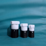 (Min 2) Foot Clap PVC Brand Elfa Size 1/2'' 1/2In 1/2 Inch 3/4'' 3/4In 3/4Inch 1'' 1In 1Inch