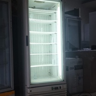 Upright Freezer Glass 1 Door ( Bekas bergaransi ) kondisi siap pakai