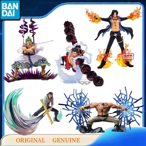 Bandai Original ONE PIECE DXF SPEICIAL Monkey D. Luffy ZORO ACE MIHAWK Newgate Anime Action Figures 