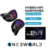 EPZ K9 Hybrid HiFi Earphones 1DD+8BA | Audiophile IEM | Butterfly-Inspired Design | Ice Silver/Basal