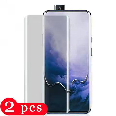 2Pcs cover tempered glass for oneplus 6 6t 7 7t 8 pro phone screen protector for oneplus Z protectiv