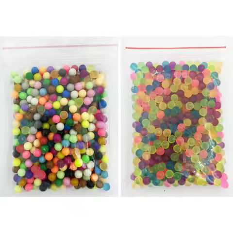 1000pcs 2kinds Colors Refill Beads Puzzle Crystal DIY Water Spray Beads Set Ball Games Handmade Magi