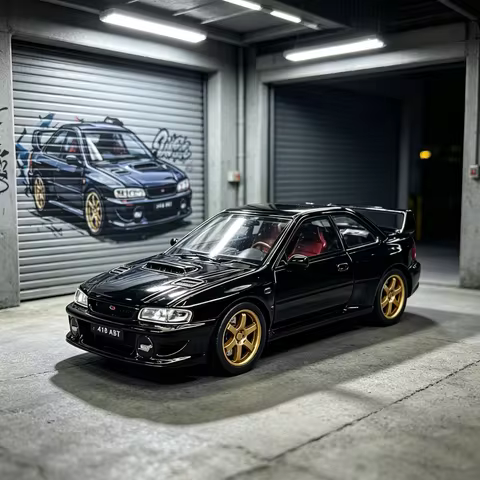 1:32 Alloy Metal Diecast Model Car Compatible With Subaru Impreza WRX STI GC8 WRC Rally Supercar Veh