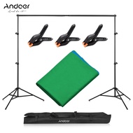 Andoer Professional Studio Photography Backdrop Kit with 6.6 * 10ft Bi-color Washable Background Scr